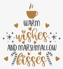 #christmas #wishes #text #marshmallow #kisses #png - Calligraphy, Transparent Png, Transparent PNG