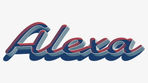 Alexa 3d Letter Png Name - Graphic Design, Transparent Png, Transparent PNG