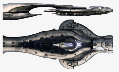 Covenant Halo Halo Spaceship, Halo, Halo Ships - Covenant Carrier Top, HD Png Download, Transparent PNG