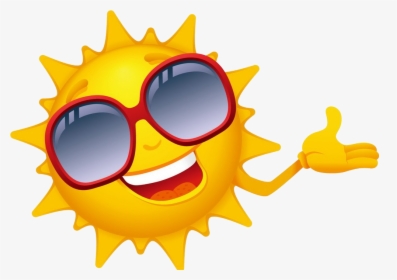 Transparent Sunglasses Clip Art - Summer Sun Clipart, HD Png Download, Transparent PNG