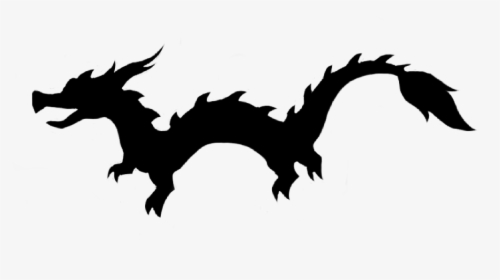 #dragon #tattoo #silhouette - Dragon, HD Png Download, Transparent PNG