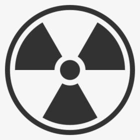 Black And White Radiation Symbol Png Image - Radiation Symbol Black And White, Transparent Png, Transparent PNG