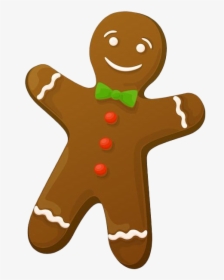 Christmas Gingerbread Man Png Pic - Transparent Background Gingerbread Man Png, Png Download, Transparent PNG