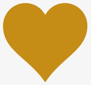 Solid Gold Heart Svg Clip Arts - Yellow Heart Transparent Background, HD Png Download, Transparent PNG