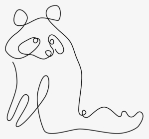 Raccoon - Line Art, HD Png Download, Transparent PNG