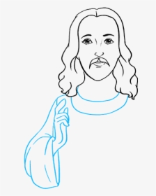 How To Draw Jesus - Draw Jesus, HD Png Download, Transparent PNG