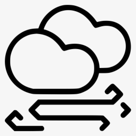 Clouds Storm Stormy Wind Windy Cloud - Snowfall Icon, HD Png Download, Transparent PNG