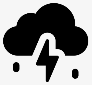 The Icon Is A Stylized Depiction Of A Storm Cloud Clipart - Lightning Cloud White Png, Transparent Png, Transparent PNG