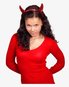 Young Woman Wearing Devil Costume Png Image - Portable Network Graphics, Transparent Png, Transparent PNG
