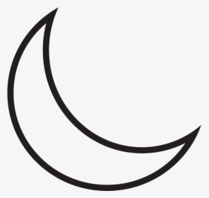 Drawing Of A Crescent Moon , Png Download - Circle, Transparent Png, Transparent PNG