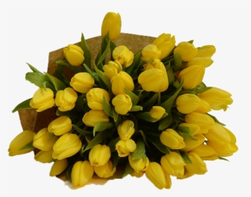 Yellow Tulips Png Free Download - Bouquet, Transparent Png, Transparent PNG
