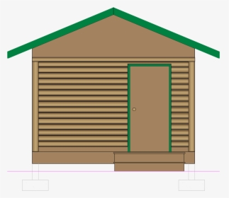 Crescent Moon Log Cabin Front View - Lumber, HD Png Download, Transparent PNG
