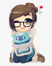 Thumb Image - Draw Mei From Overwatch Chibi, HD Png Download, Transparent PNG