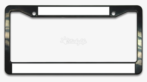 Black Plastic License Plate Frame - License Plate Png, Transparent Png, Transparent PNG