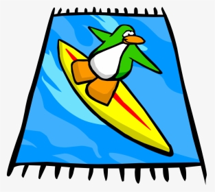 Club Penguin Rewritten Wiki - Cartoon Picture Of Beach Towel, HD Png Download, Transparent PNG