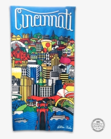 Billiter Cincinnati Scene Beach Towel - Poster, HD Png Download, Transparent PNG