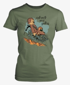 Chewie And Porg - T-shirt, HD Png Download, Transparent PNG