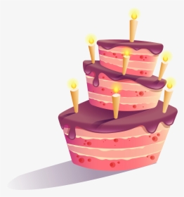 Birthday Cake Clipart Transparent, HD Png Download, Transparent PNG