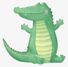 Hand Painted Cute Cartoon Crocodile Png Transparent - 可愛 手繪 鱷魚, Png Download, Transparent PNG