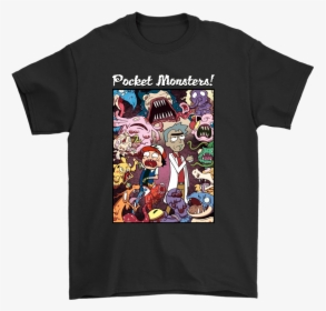 Rick And Morty Pocket Monsters Pokemon Mashup Shirts - Pokemon Go Transfer To Professor, HD Png Download, Transparent PNG