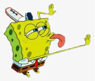 Spongebob Memes Licks - Transparent Spongebob Licking, HD Png Download, Transparent PNG
