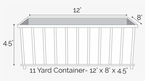 11 Yard Dumpster - Architecture, HD Png Download, Transparent PNG
