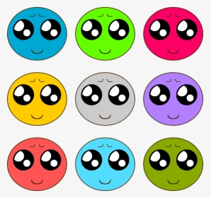 Smiley In Verschiedenen Farben, HD Png Download, Transparent PNG