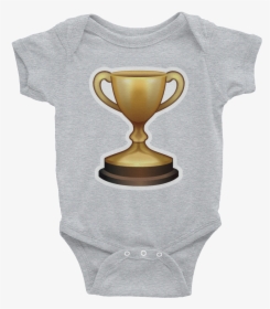 Trophy Emoji Png - Rainbow Onesie For Baby, Transparent Png, Transparent PNG