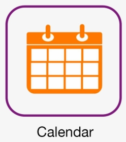 Image Of A Calendar Inside Purple Outlined Box - Mês Calendário Png, Transparent Png, Transparent PNG