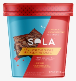 Sola, Chocolate Fudge Brownie Ice Cream - Sola Ice Cream, HD Png Download, Transparent PNG