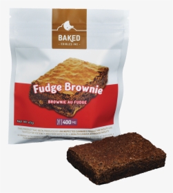 Chocolate Fudge Brownie - Baked Edibles Fudge Brownie, HD Png Download, Transparent PNG