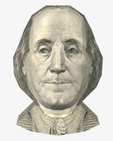 Us $100 Bill- Benjamin Franklin - Benjamin Franklin 100 Dollar Bill, HD Png Download, Transparent PNG