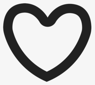 Bold Heart Rubber Stamp - White Heart Icon Png, Transparent Png, Transparent PNG