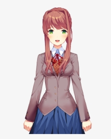 Mas Hair - Character Monika After Story Sprites Png,Monika Png - free  transparent png images 