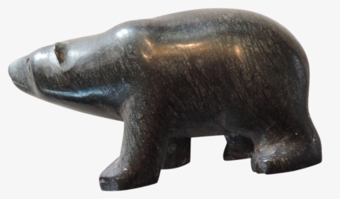 Polar Bear Wood Carving Inuit Figurine - Inuit Animal Figurines, HD Png Download, Transparent PNG