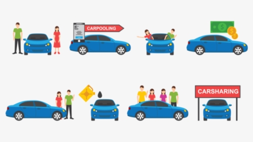 Carpool Icons Vector - Car Pool Icon Png, Transparent Png, Transparent PNG