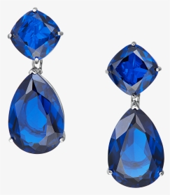 Angelina Omega Clip Blue Earrings Make Them Green With - Blue Earring Png, Transparent Png, Transparent PNG