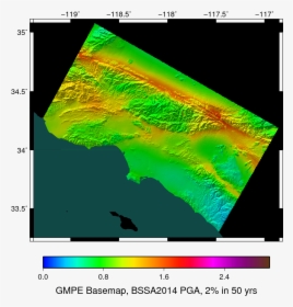 Topography Example In Gmt, HD Png Download, Transparent PNG