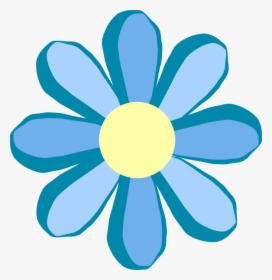 Aqua Flower Clipart Banner Library Flower Clipart Flower - Spring Flower Clipart, HD Png Download, Transparent PNG