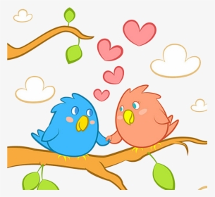 Birds Vector Couple - Cute Love Bird Clipart, HD Png Download, Transparent PNG
