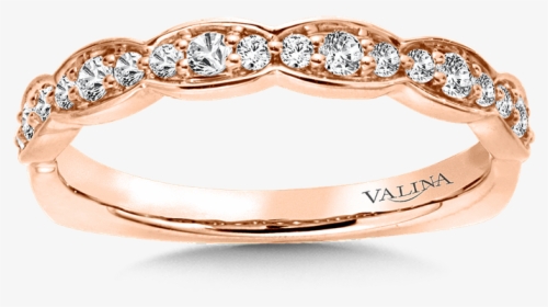 Valina Stackable Wedding Band In 14k Rose Gold - Womans Wedding Band Gold, HD Png Download, Transparent PNG