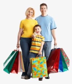 Shopping Family Png, Transparent Png, Transparent PNG