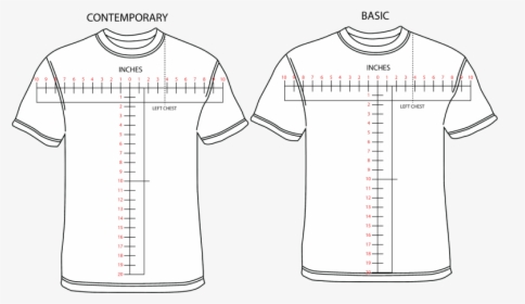 Basic Tshirt Fit Guide - Illustration, HD Png Download, Transparent PNG