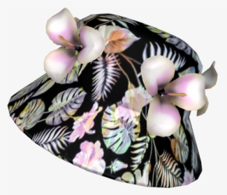 Bucket Hat With Lei Flowers - Moth Orchid, HD Png Download, Transparent PNG