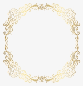Golden Round Frame Png, Transparent Png, Transparent PNG