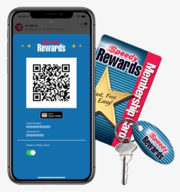 Speedy Rewards Mobile App And Membership Card - Speedway Rewards, HD Png Download, Transparent PNG