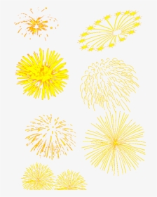 Floral Design Yellow Pattern Fireworks Set - Fogos De Artificio, HD Png Download, Transparent PNG