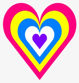 Clip Art Colorful Heart, HD Png Download, Transparent PNG