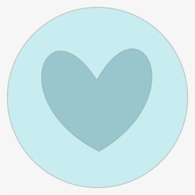 Heart In Circle Blue Svg Clip Arts - Heart, HD Png Download, Transparent PNG