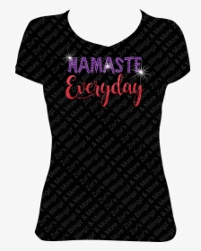 Namaste Everyday Vinyl-rhinestone Design - Volleyball Mom Shirt Designs, HD Png Download, Transparent PNG
